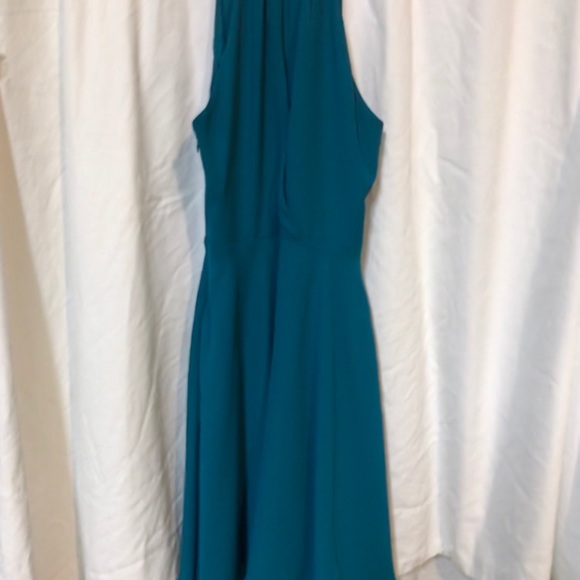 Express teal fit and flare cocktail dress size 0 - Picture 4 of 5